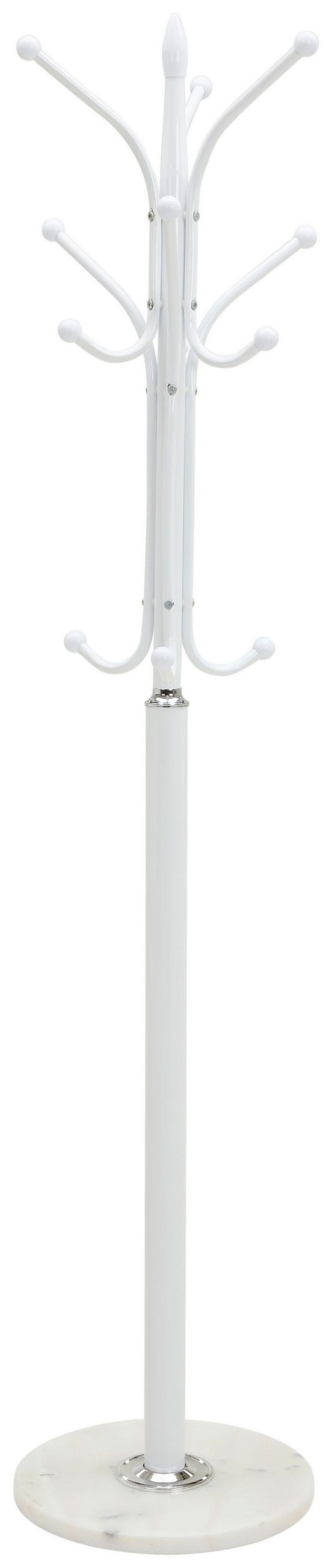 KLEIDERSTÄNDER in Weiß 37/179/37 cm   - Weiß, Basics, Kunststoff/Stein (37/179/37cm) - Carryhome
