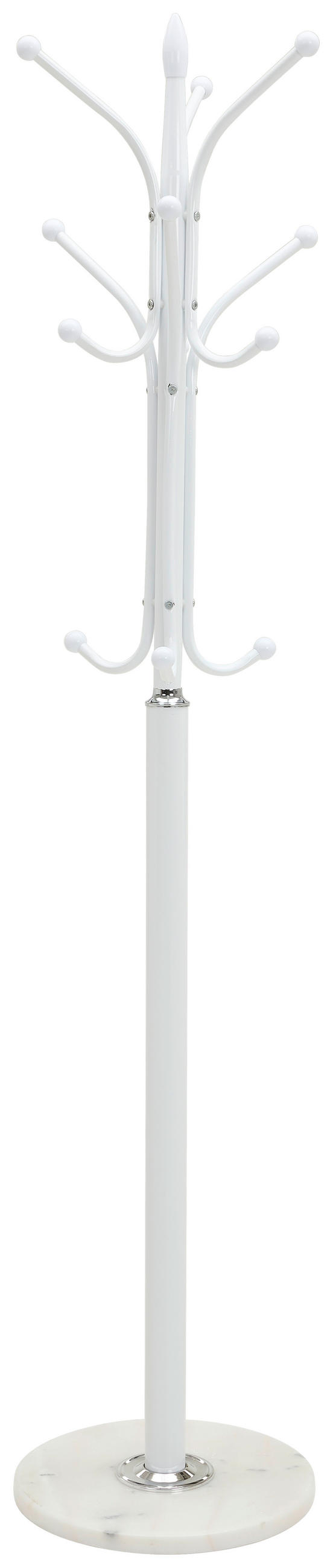 KLEIDERSTÄNDER in Weiß 37/179/37 cm   - Weiß, Basics, Kunststoff/Stein (37/179/37cm) - Carryhome