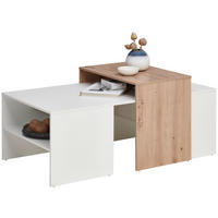 KONFERENČNÍ STOLEK, bílá, dub artisan, kompozitní dřevo, 115/70/50 cm - bílá/dub artisan, Moderní, kompozitní dřevo (115/70/50cm) - Hom`in