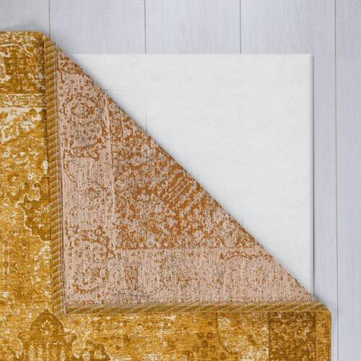 VINTAGE-TEPPICH 120/170 cm Manhattan Dunkelgelb  - Dunkelgelb, Basics, Textil (120/170cm) - Xora