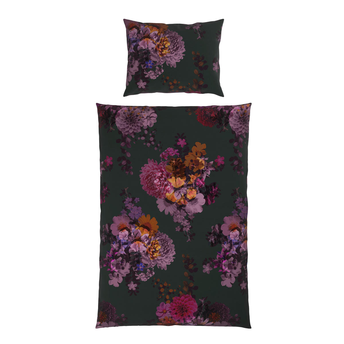 WENDEBETTWÄSCHE 2-teilig Satin 140/200 cm  - Aubergine, KONVENTIONELL, Textil (140/200cm) - Esposa