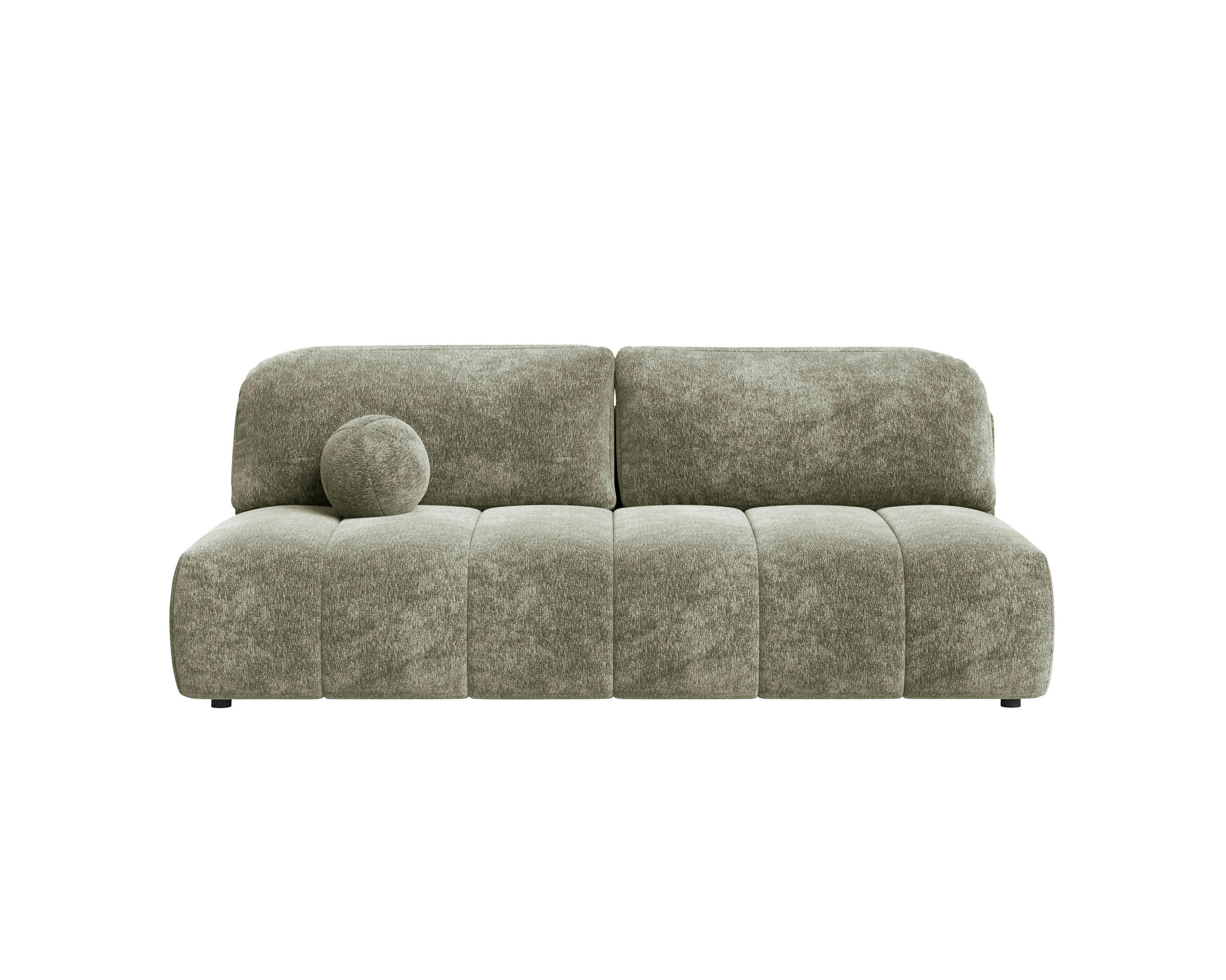 Milino Schlafsofa Grün 210x88x104 cm