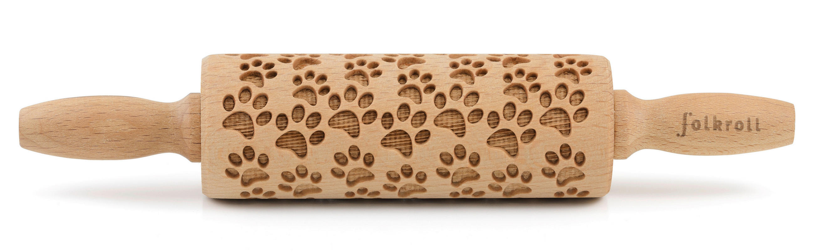 MOTIV-TEIGROLLE - Naturfarben, Basics, Holz (23/4,5/4,5cm) - Folkroll