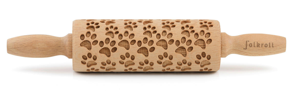 MOTIV-TEIGROLLE - Naturfarben, Basics, Holz (23/4,5/4,5cm) - Folkroll