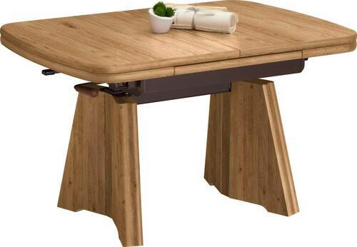 COUCHTISCH in Metall, Holzwerkstoff 90-131/65/54-73 cm  - Eichefarben, Konventionell, Holzwerkstoff/Metall (90-131/65/54-73cm) - Venda
