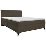BOXBETT 160/200 cm  in Dunkelbraun  - Dunkelbraun/Schwarz, Design, Holz/Holzwerkstoff (160/200cm) - Xora