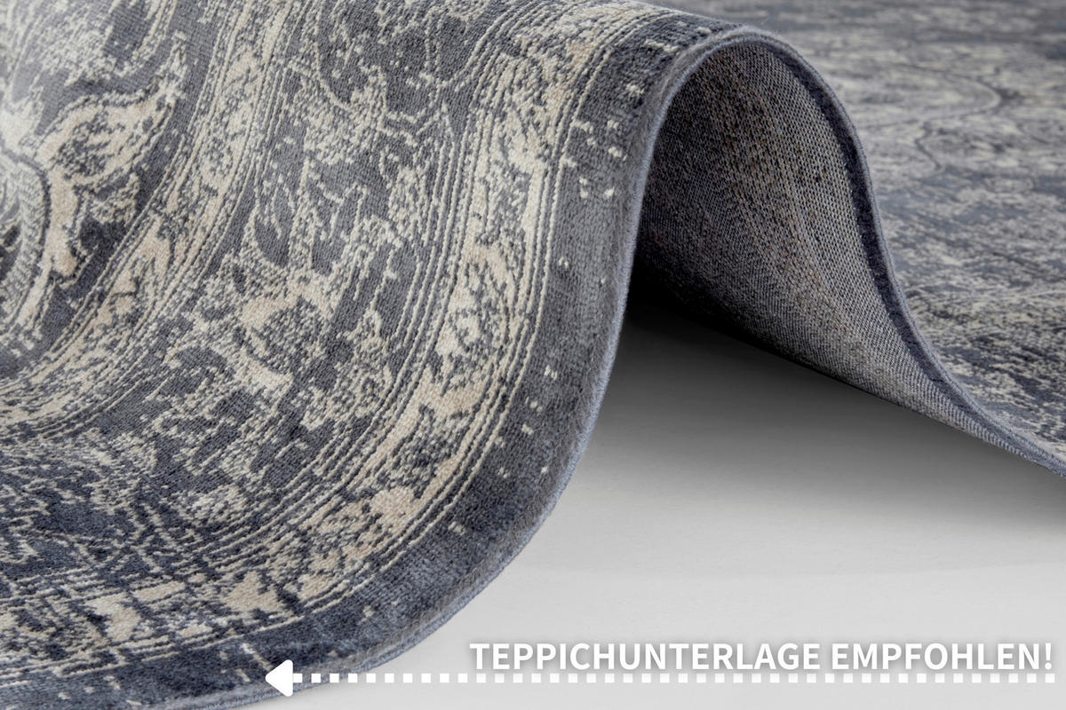 ORIENTTEPPICH 160/230 cm Oriental Anthrazit, Creme  - Anthrazit/Creme, Design, Textil (160/230cm)