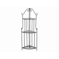 PFLANZTISCH  - Anthrazit, KONVENTIONELL, Keramik/Metall (63/29/140cm) - Gardenson