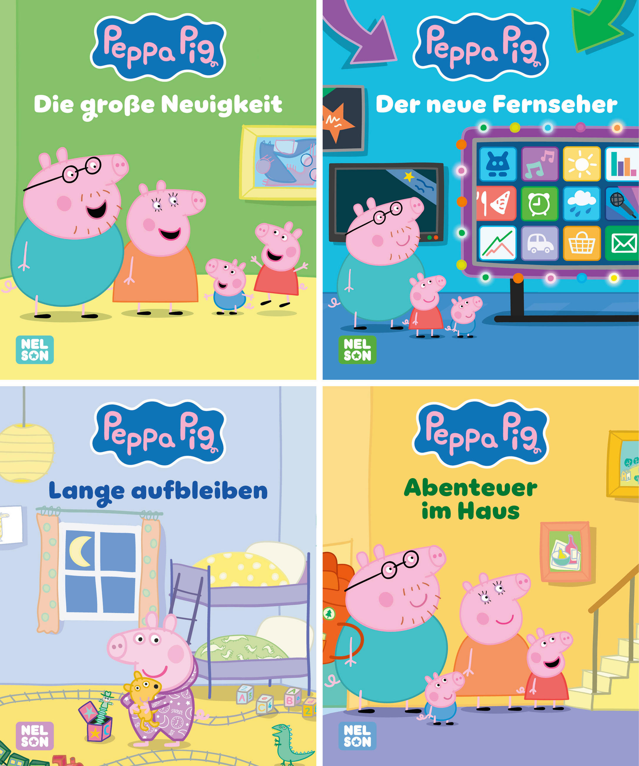BUCH Nelson Mini-Bücher: Peppa Pig 33-36  - Multicolor, Basics, Papier (12,2/10,6/7,0cm)