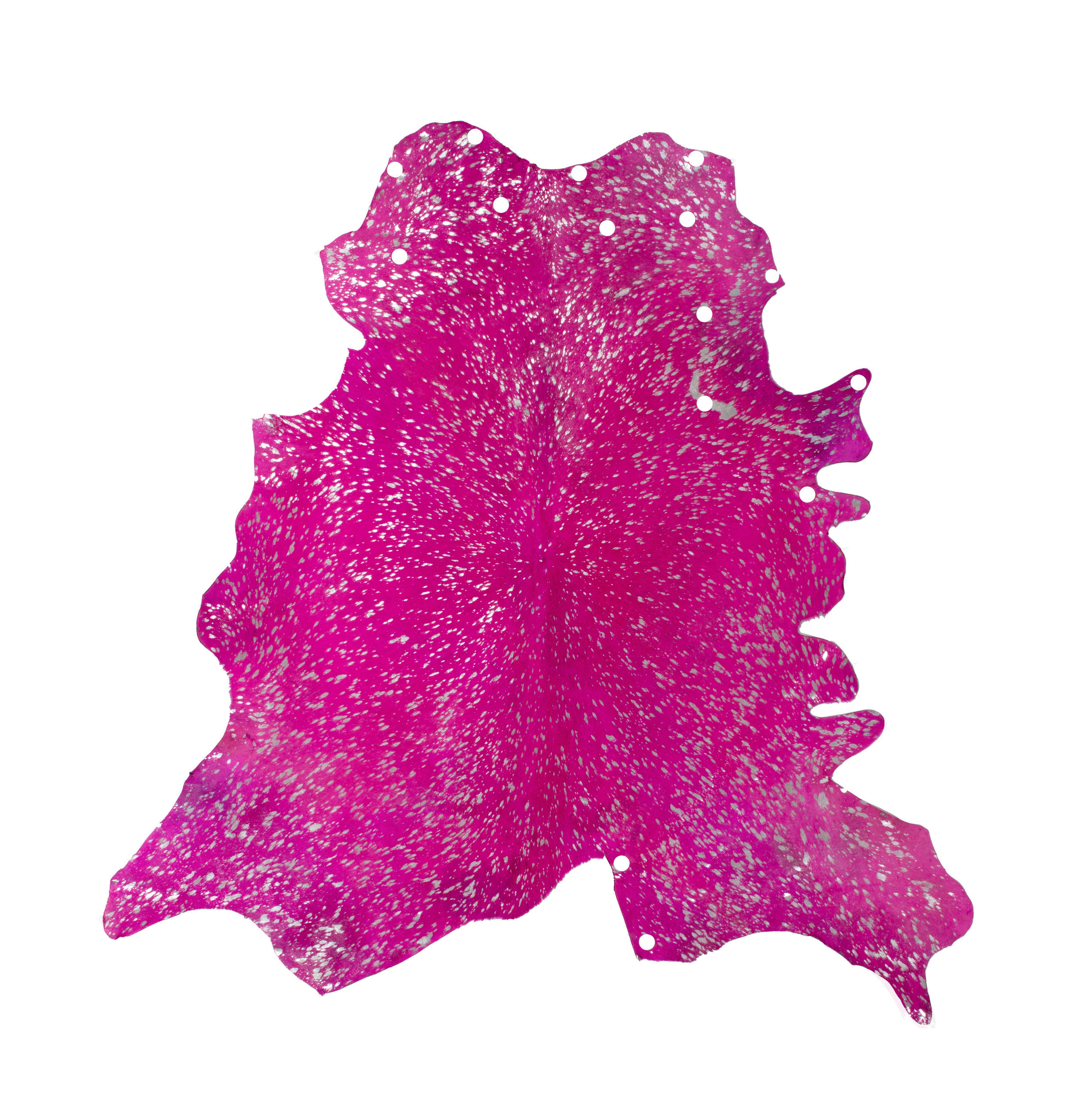 FLACHWEBETEPPICH Glam 410 Violett / Silber Silberfarben, Violett  - Silberfarben/Violett, KONVENTIONELL, Leder (1.35qm)