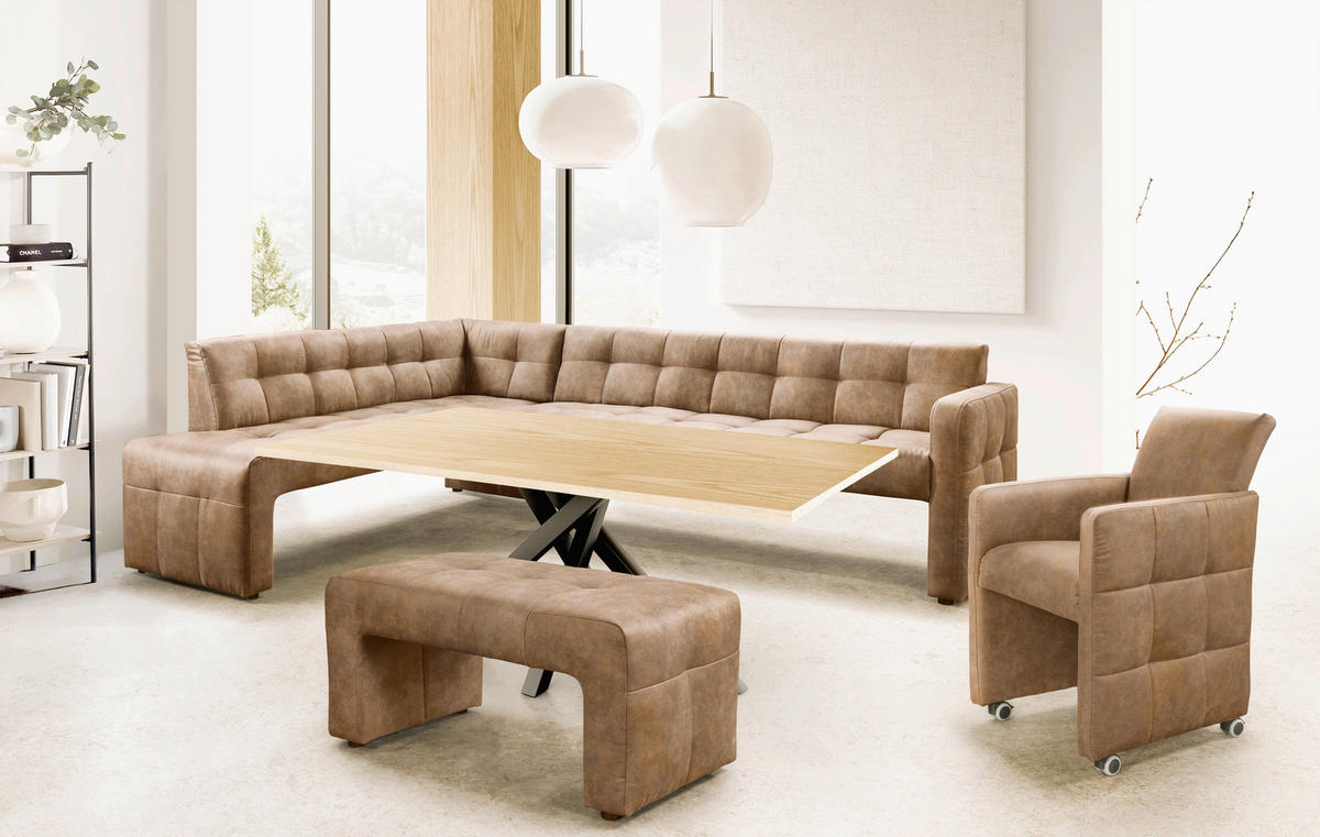 STOLICA S NASLONOM ZA RUKE  konjak  drvo, tekstil, drvni materijal      - konjak, Moderno, drvni materijal/drvo (64/90/72cm) - Livetastic