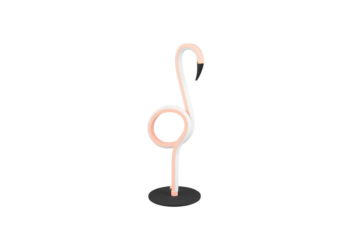 LED BORDSLAMPA - pink/svart, Design, metall (14,5/12/35cm)