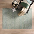 HANDWEBTEPPICH 130/190 cm Türkis  - Türkis, Natur, Textil (130/190cm) - Linea Natura
