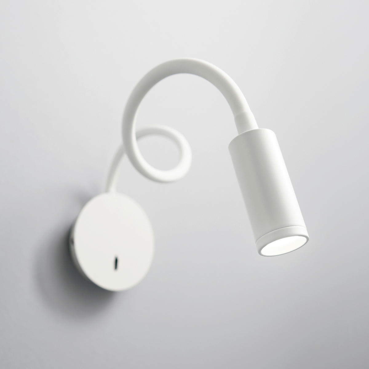 LED-WANDLEUCHTE 8,5/28\55 cm   - Weiß, Basics, Kunststoff/Metall (8,5/28\55cm) - Ideal Lux