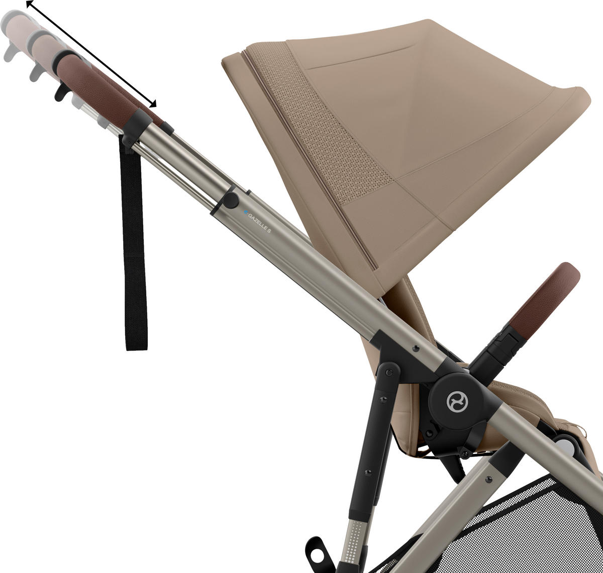 KINDERWAGEN  EGAZELLE S  Almond Beige  - Taupe, Basics, Kunststoff/Metall (94.5/66/100cm) - cybex GOLD