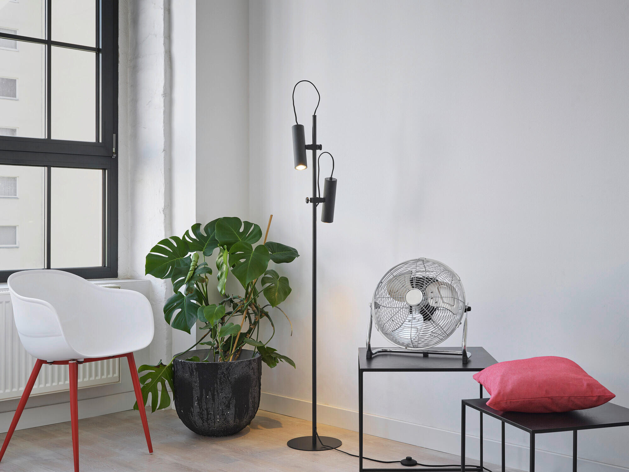STEHLEUCHTE 25/149.50 cm    - Design, Metall (25/149.50cm) - Osram