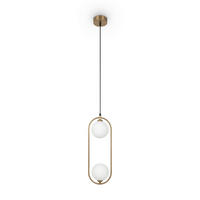PENDELLAMPA Modern 17/12/48 cm  - vit/mässingsfärgad, Trend, metall/glas (17/12/48cm) - MAYTONI