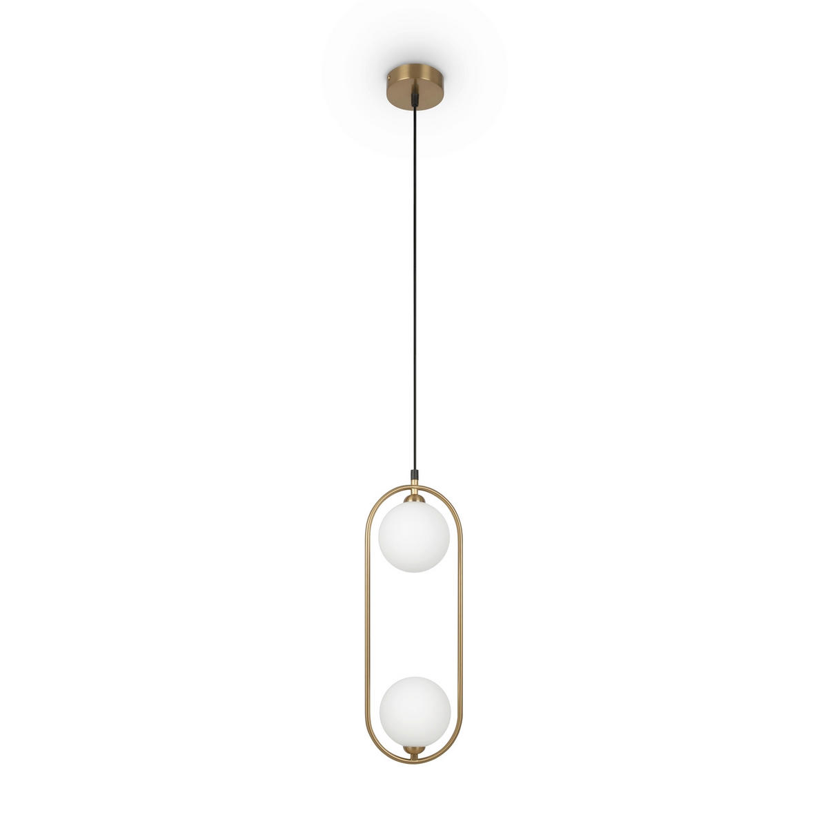 PENDELLAMPA Modern 17/12/48 cm  - vit/mässingsfärgad, Trend, metall/glas (17/12/48cm) - MAYTONI