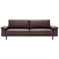 VIERSITZER-SOFA Braun Echtleder  - Schwarz/Braun, Design, Leder (220/85/95cm) - Creation by RolfBenz
