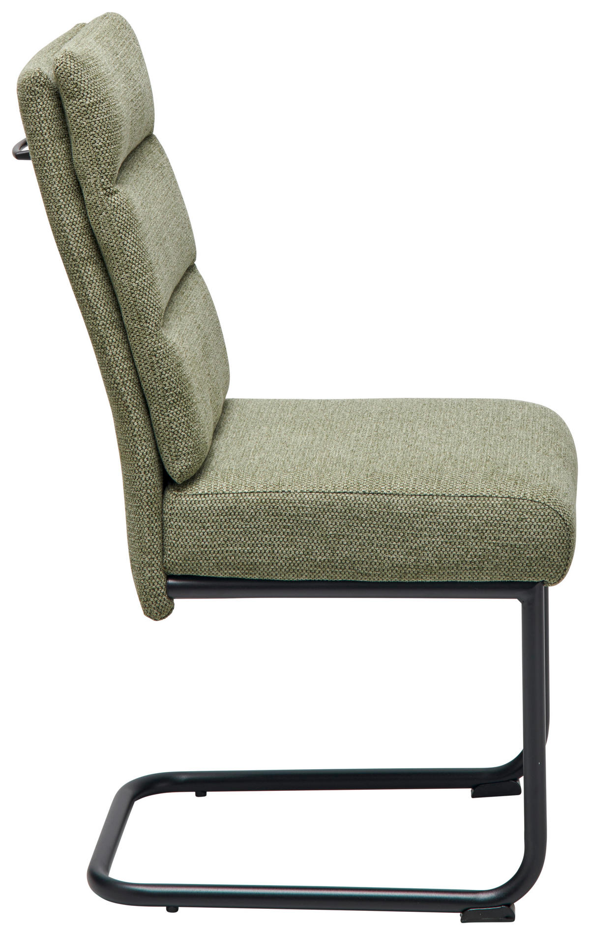 SCHWINGSTUHL  in Eisen Webstoff  - Schwarz/Grün, LIFESTYLE, Holz/Textil (45/94/62cm) - MID.YOU