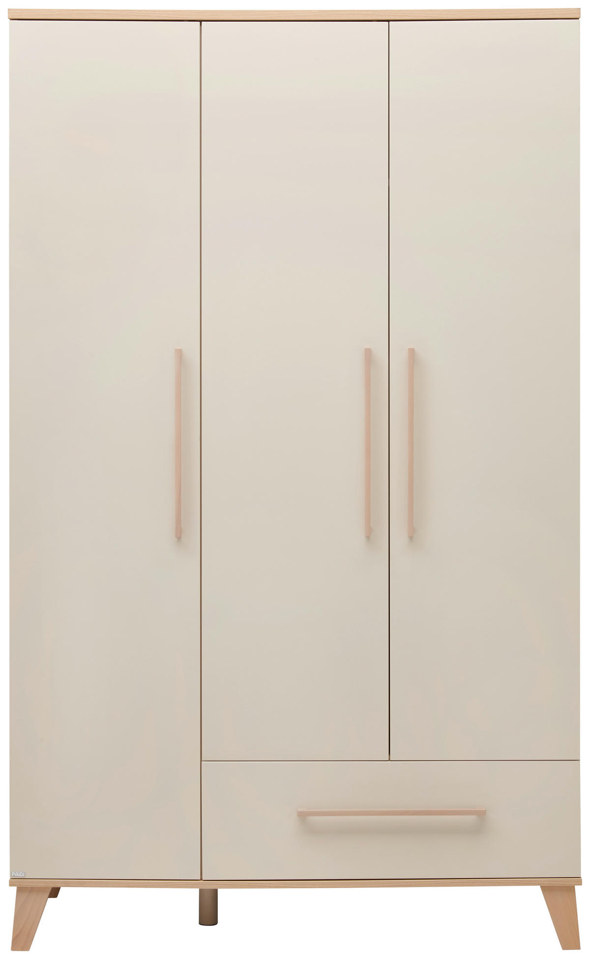 BABYKLEIDERSCHRANK MALIO Beige  - Beige, Basics, Holzwerkstoff (123,5/202,9/55,6cm) - Paidi