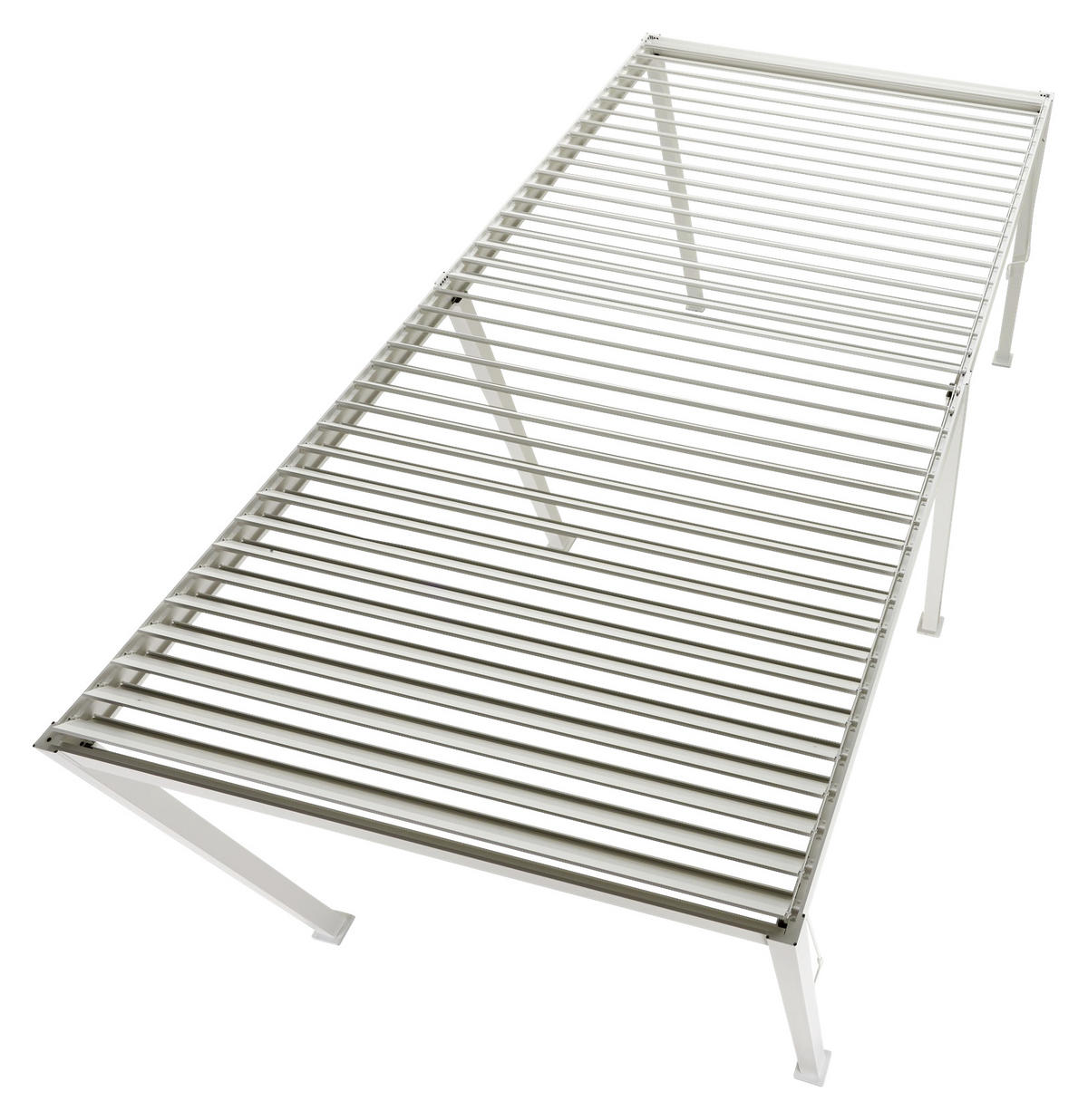 PERGOLA 600/250/300 cm   - Weiß, MODERN, Metall (600/250/300cm) - Gardenson