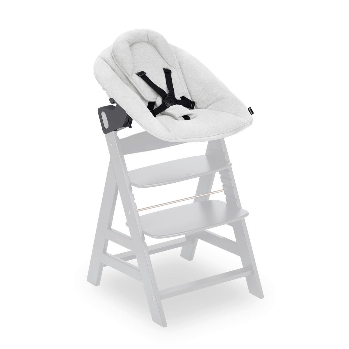 HOCHSTUHLLIEGE Alpha Bouncer Premium  - Hellgrau, Basics, Textil/Metall (66/51/49cm) - Hauck