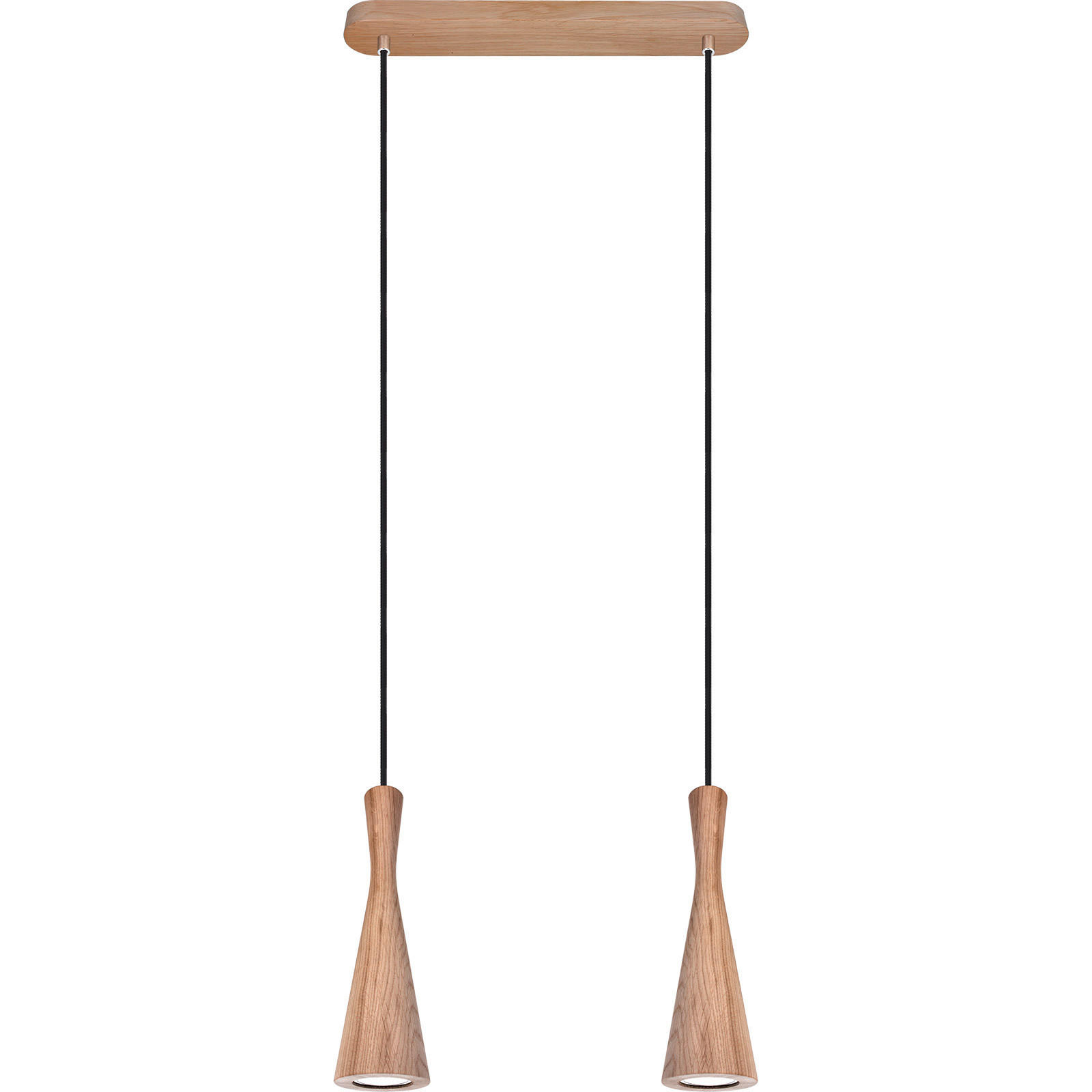 PENDELLEUCHTE 37/2,5/150 cm  - Eichefarben, Design, Holz (37/2,5/150cm)