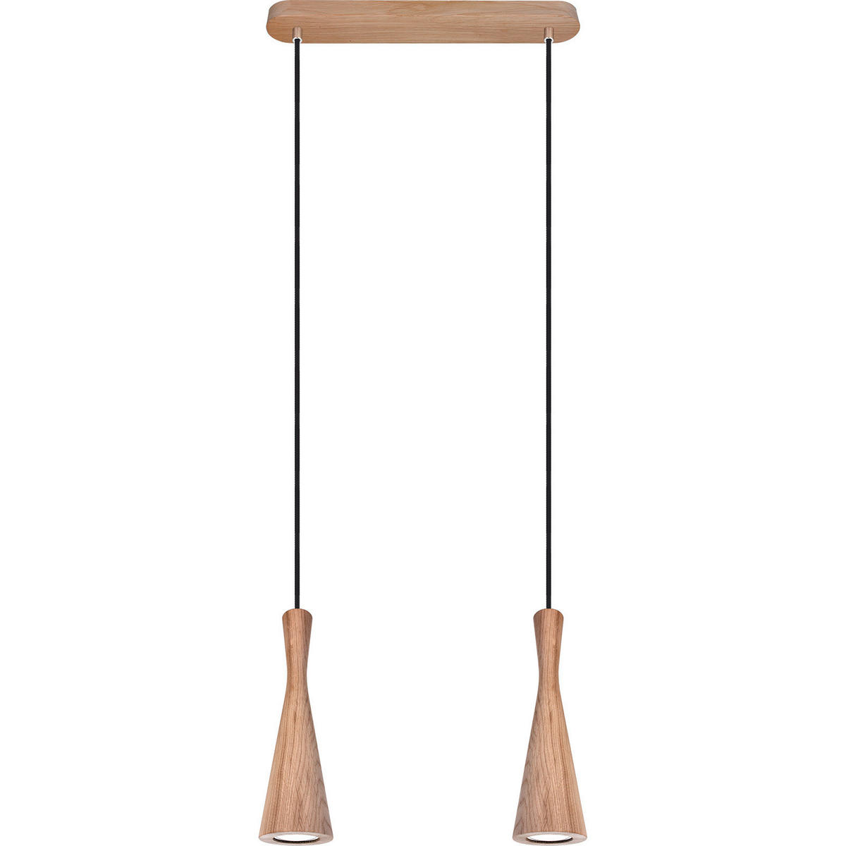 PENDELLEUCHTE 37/2,5/150 cm  - Eichefarben, Design, Holz (37/2,5/150cm)