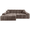ECKSOFA in Bouclé Taupe  - Taupe/Schwarz, Modern, Kunststoff/Textil (152/301cm) - Livetastic