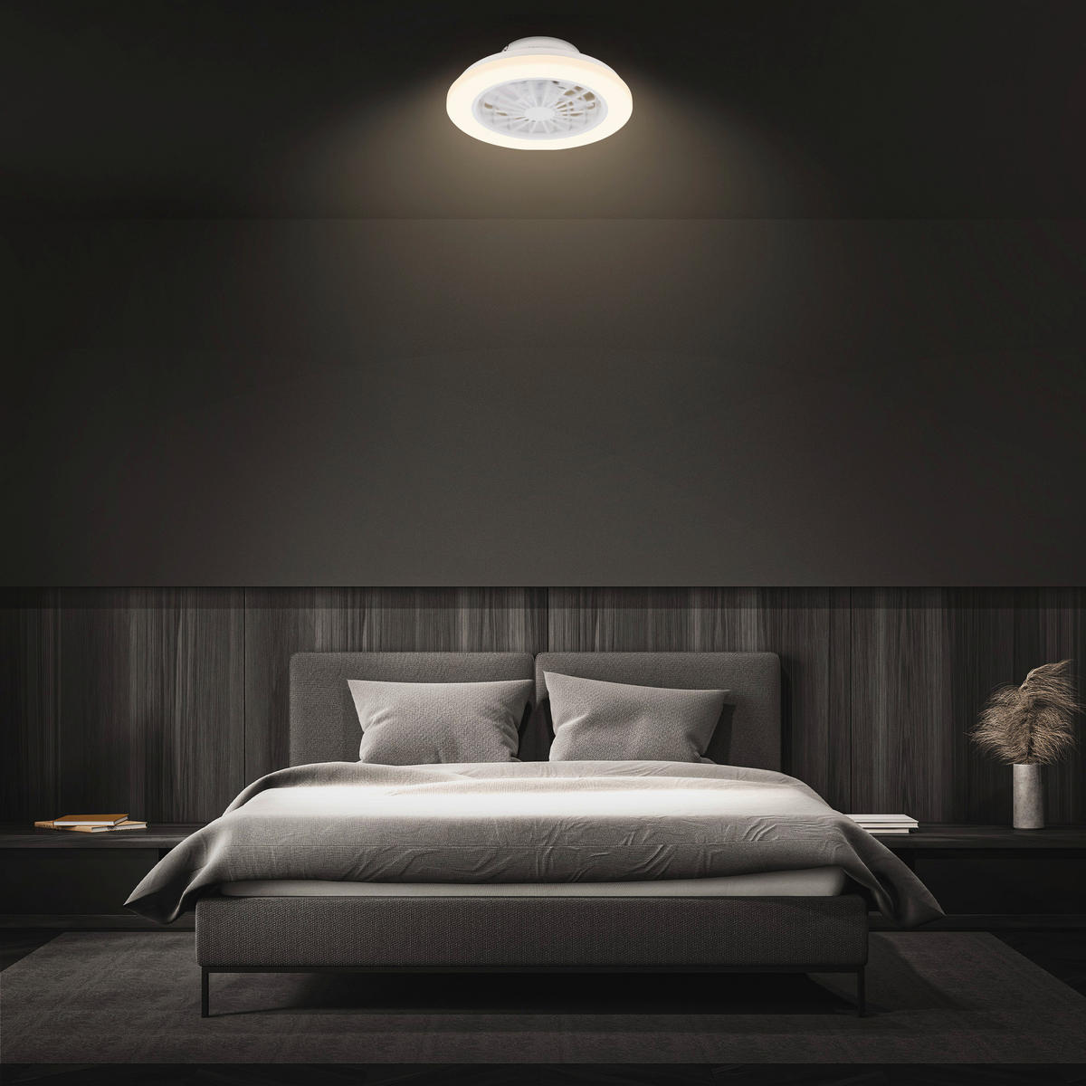 DECKENVENTILATOR 38/14 cm   - Weiß, Design, Kunststoff (38/14cm)