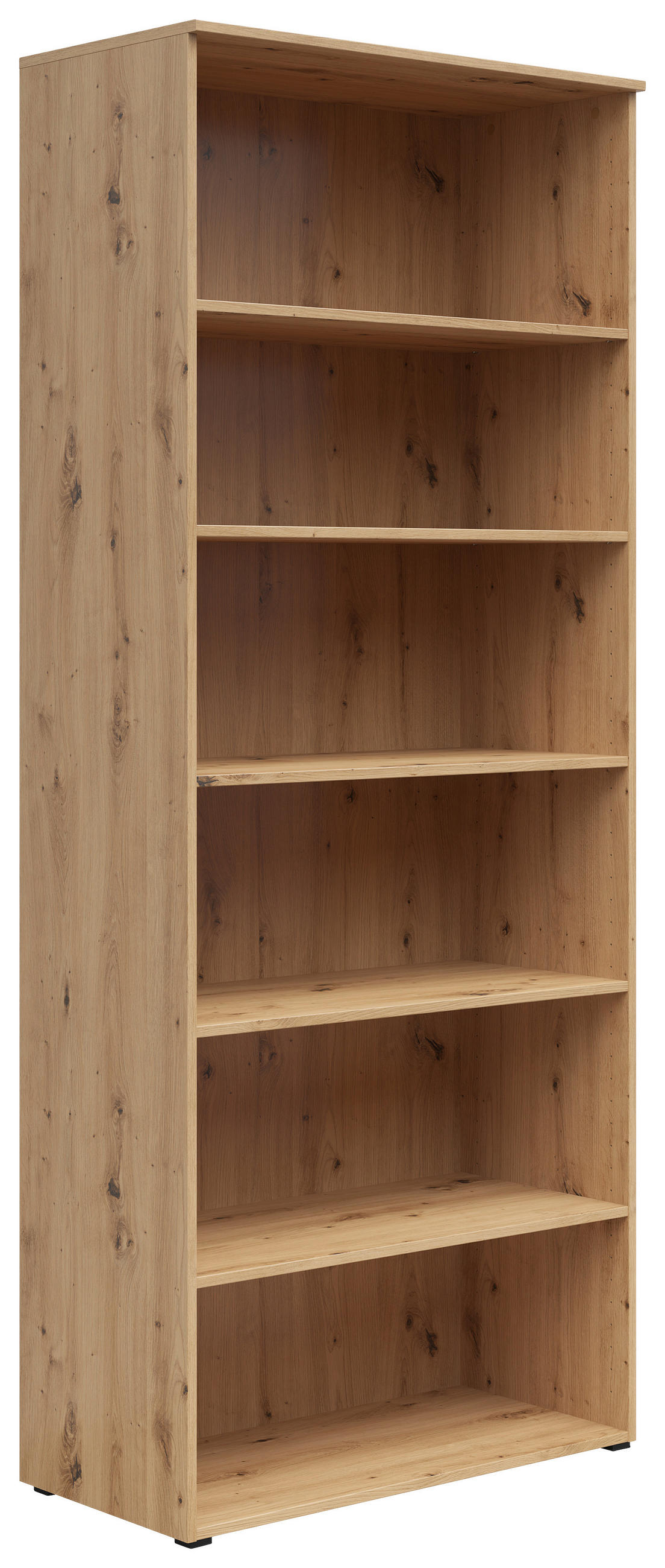 REGÁL, dub artisan, 80/195/40 cm - antracitová/dub artisan, Moderní, kompozitní dřevo/plast (80/195/40cm) - Carryhome