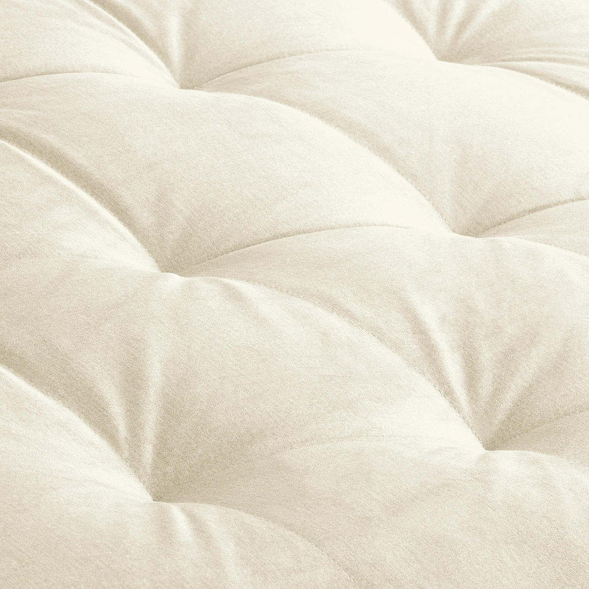 ECKSOFA Naomi in Velours Beige Rückenkissen  243/284 cm  - Beige/Schwarz, Design, Kunststoff/Textil (243/284cm) - P & B
