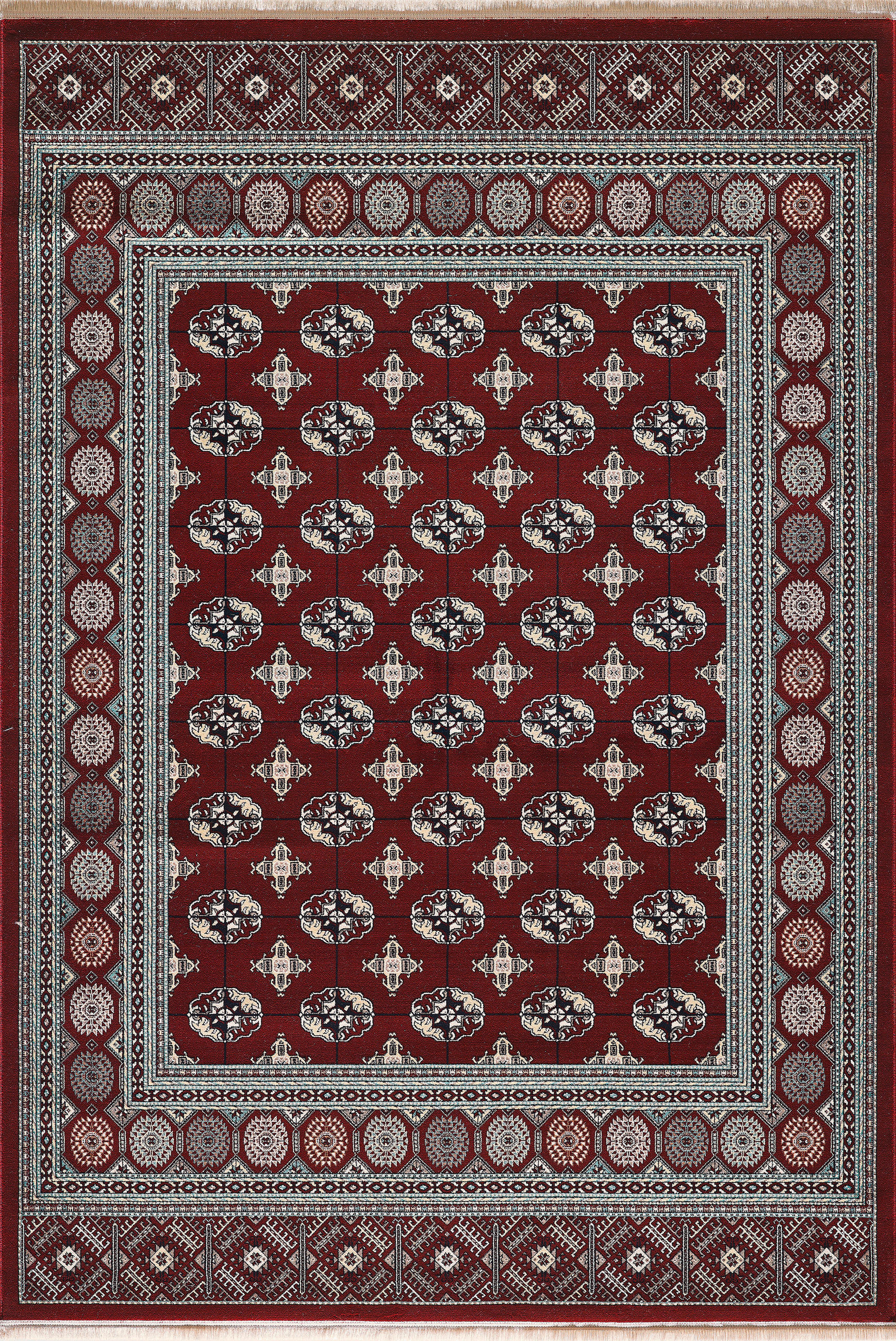 VINTAGE-TEPPICH 120/170 cm Semerkand Dunkelrot  - Dunkelrot, LIFESTYLE, Textil (120/170cm)