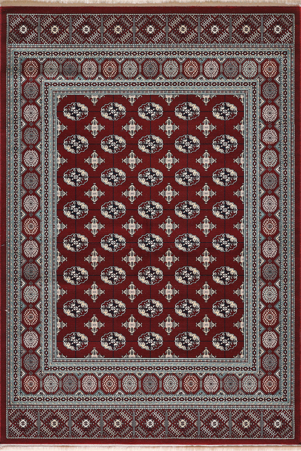 VINTAGE-TEPPICH 160/230 cm Semerkand Dunkelrot  - Dunkelrot, LIFESTYLE, Textil (160/230cm)