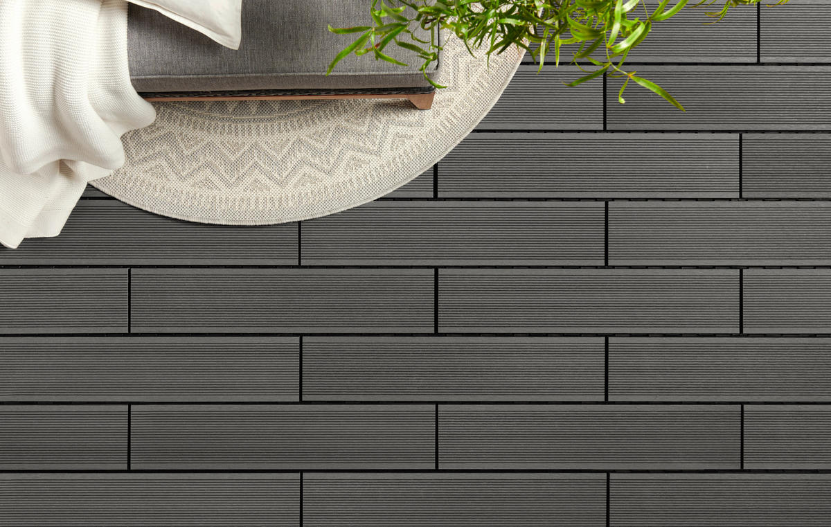 TERRASSENDIELE 8 Stück  - Grau, Basics, Kunststoff (59,2/13,4/3,3cm) - Ambia Garden