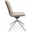 STUHL  in Aluminium Flachgewebe Metall, Textil  - Alufarben/Naturfarben, Design, Textil/Metall (46/81,5-84,5/55cm) - Johann Jakob