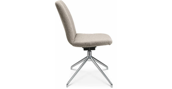 STUHL in Aluminium Flachgewebe Metall, Textil - Alufarben/Naturfarben, Design, Textil/Metall (46/81,5-84,5/55cm) - Johann Jakob