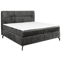BOXSPRINGBETT 160/200 cm  Anthrazit  - Anthrazit/Schwarz, Design, Textil/Metall (160/200cm) - Esposa