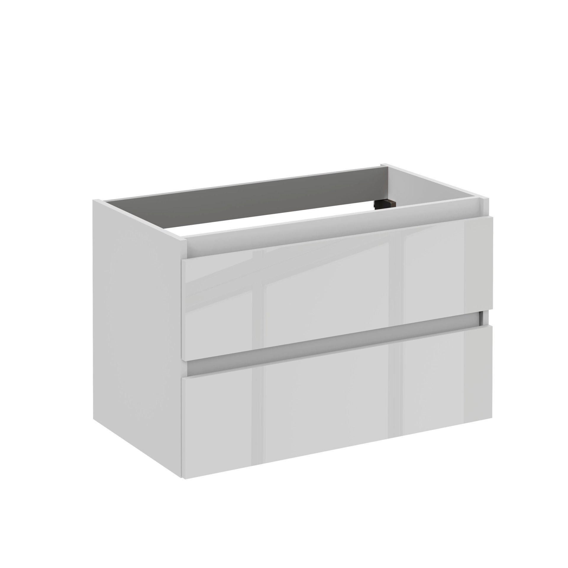 WASCHBECKENUNTERSCHRANK 80/51/46 cm  - Schwarz/Weiß, MODERN, Holzwerkstoff (80/51/46cm) - Voleo