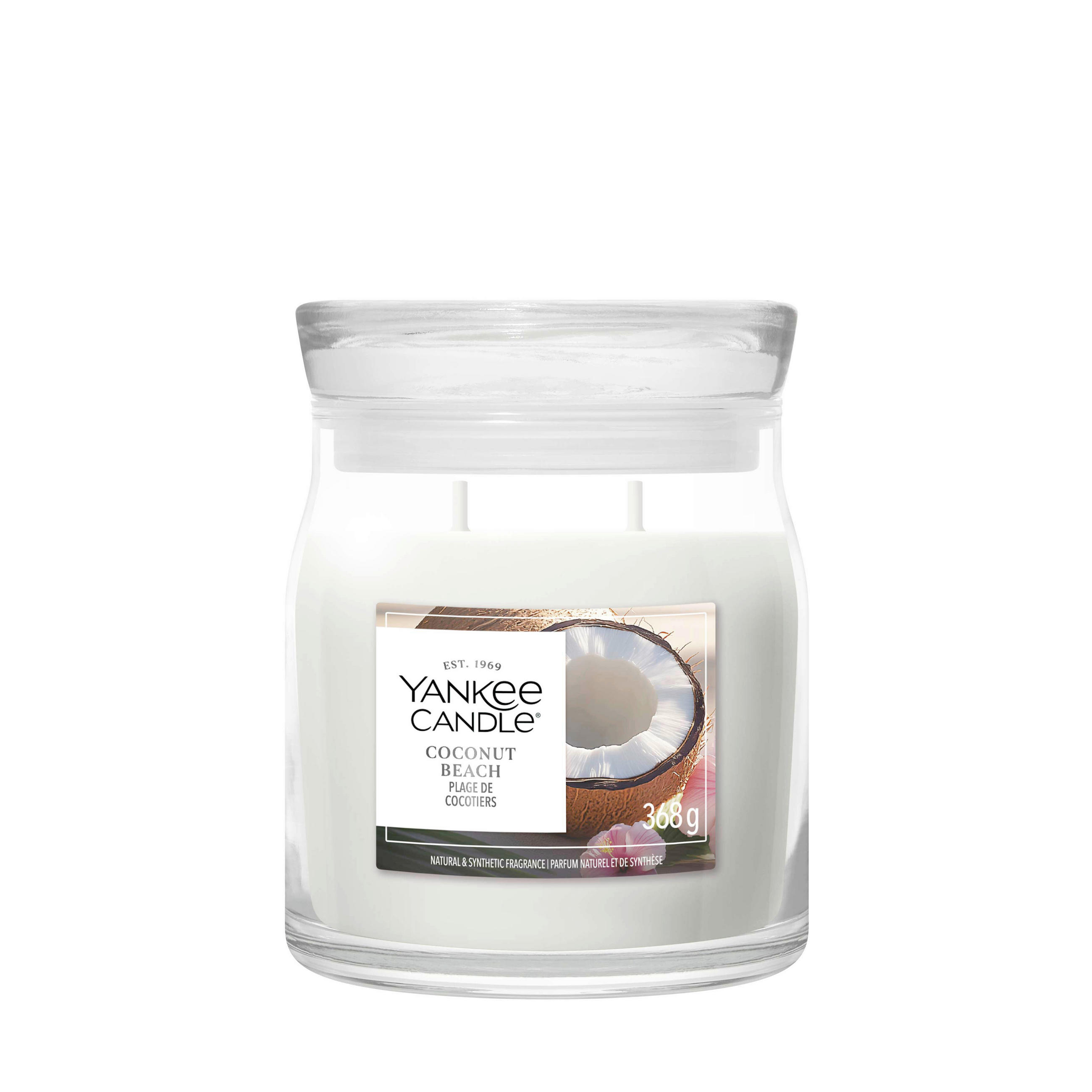 MIRISNA SVEĆA  bela  - bela, Osnovno, staklo (9.3/11.4/9.3cm) - Yankee Candle