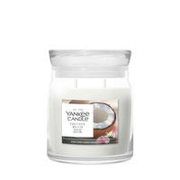 MIRISNA SVEĆA  bela  - bela, Osnovno, staklo (9.3/11.4/9.3cm) - Yankee Candle