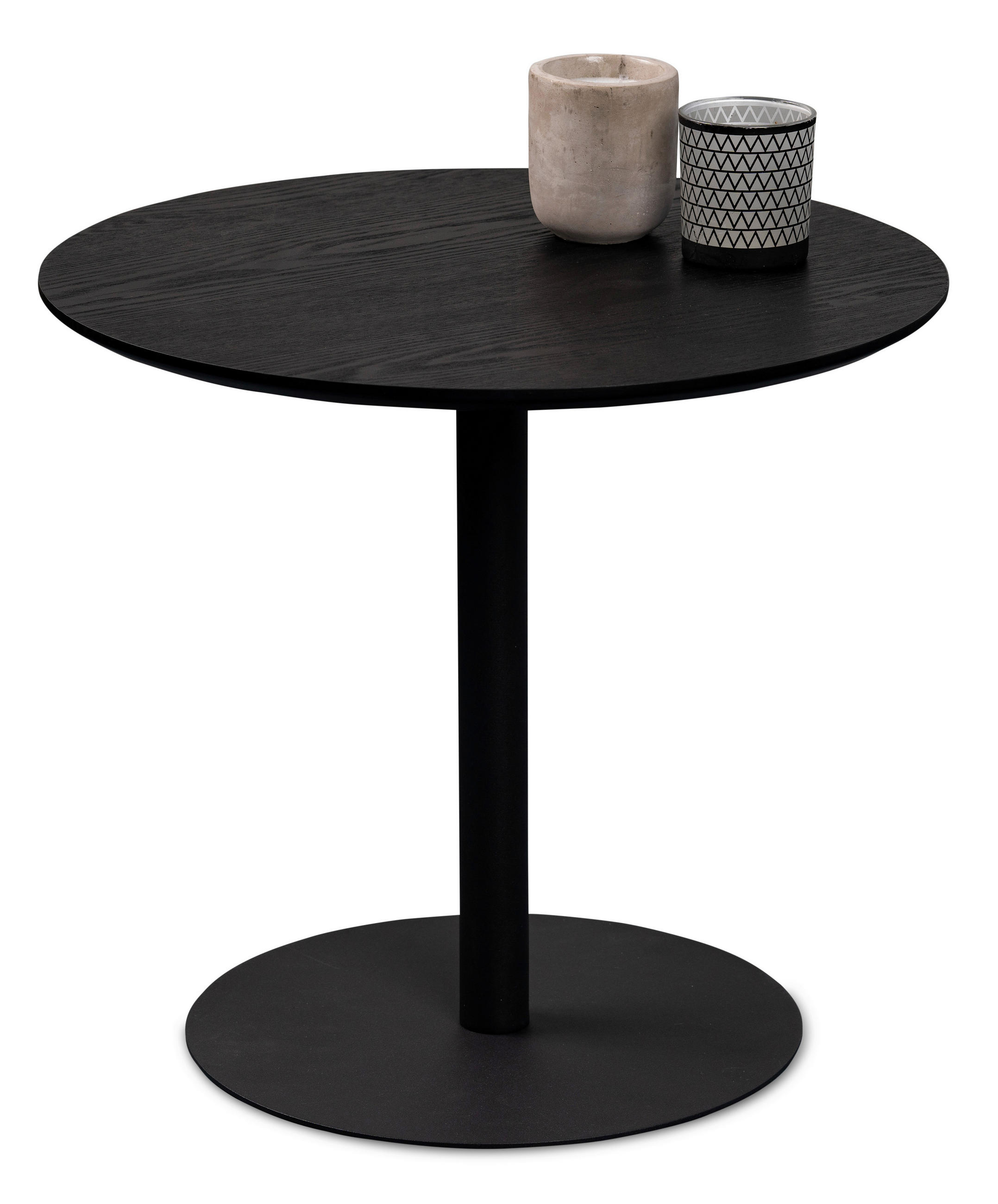ODKLÁDACÍ STOLEK, černá - černá, Design, kov/kompozitní dřevo (48/48/43cm) - Xora