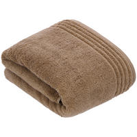 RUČNÍK DO KOUPELNY, 100/150 cm, hnědá - hnědá, Basics, textil (100/150cm) - Vossen