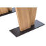 ESSTISCH Eiche massiv rechteckig Eichefarben, Schwarz - Eichefarben/Schwarz, Natur, Holz (130/90/76cm) - Voleo