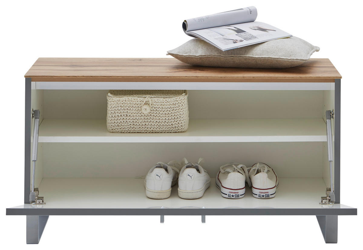 GARDEROBE 5-teilig  in 260/192/36 cm  - Eichefarben/Grau, Design, Holz/Holzwerkstoff (260/192/36cm) - Dieter Knoll