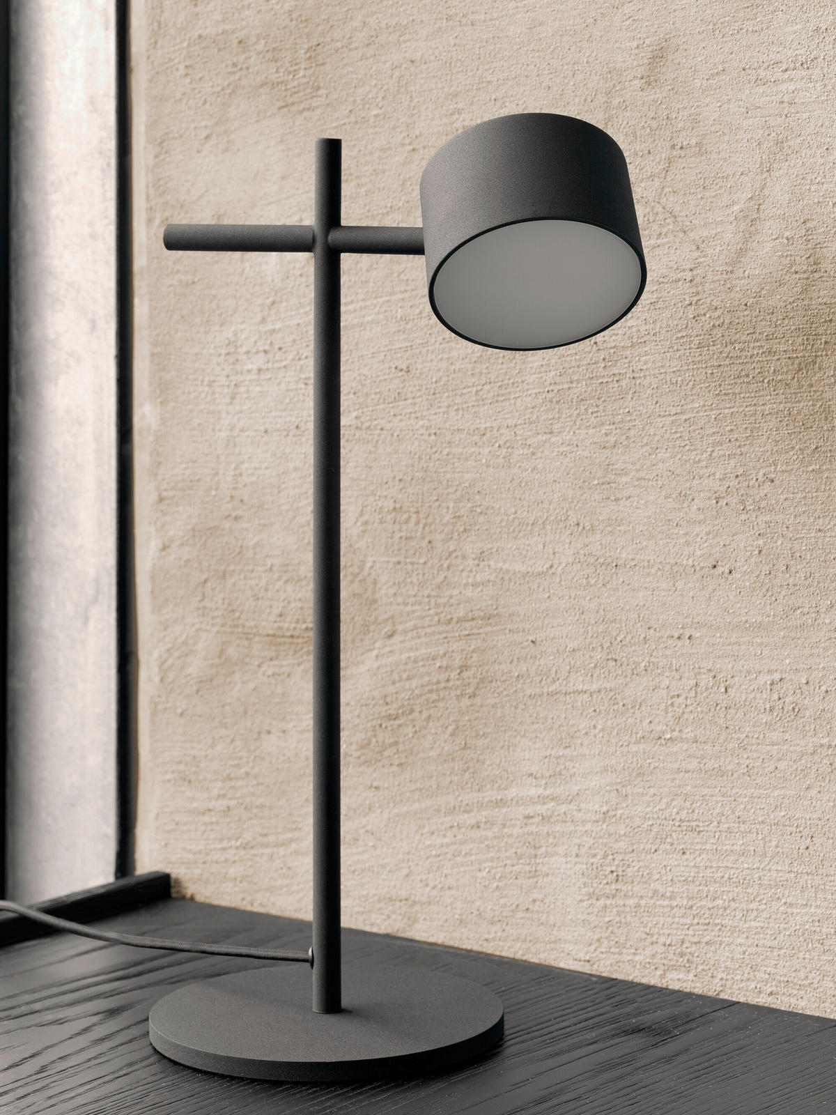 LED-TISCHLEUCHTE 16/24,5/40 cm   - Schwarz, Basics, Kunststoff/Metall (16/24,5/40cm) - Osram