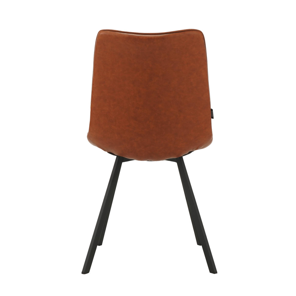 SADA STOLIČIEK 2 kus - čierna/koňaková, Modern, kov/textil (45,5/89,5/60cm) - MID.YOU