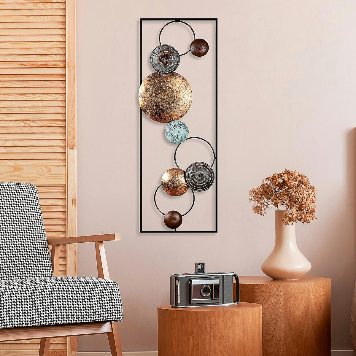 METALLBILD 32/90 cm  - Multicolor, Basics, Metall (32/90cm)