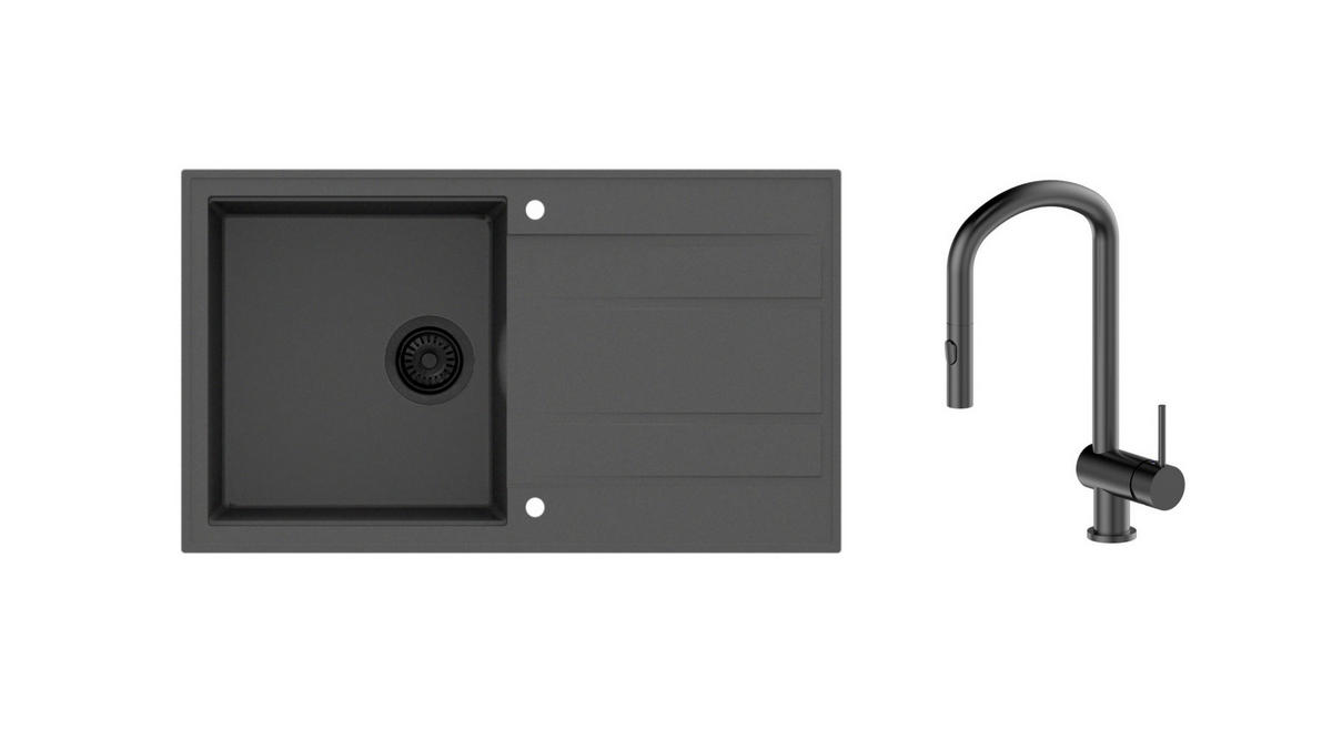 SUDOPERA - SET      86/50/20 cm      - crna, Osnovno, kamen (86/50/20cm)